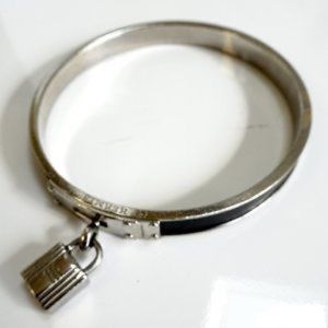 Hermes 💯 Authentic Kelly lock bangle in black